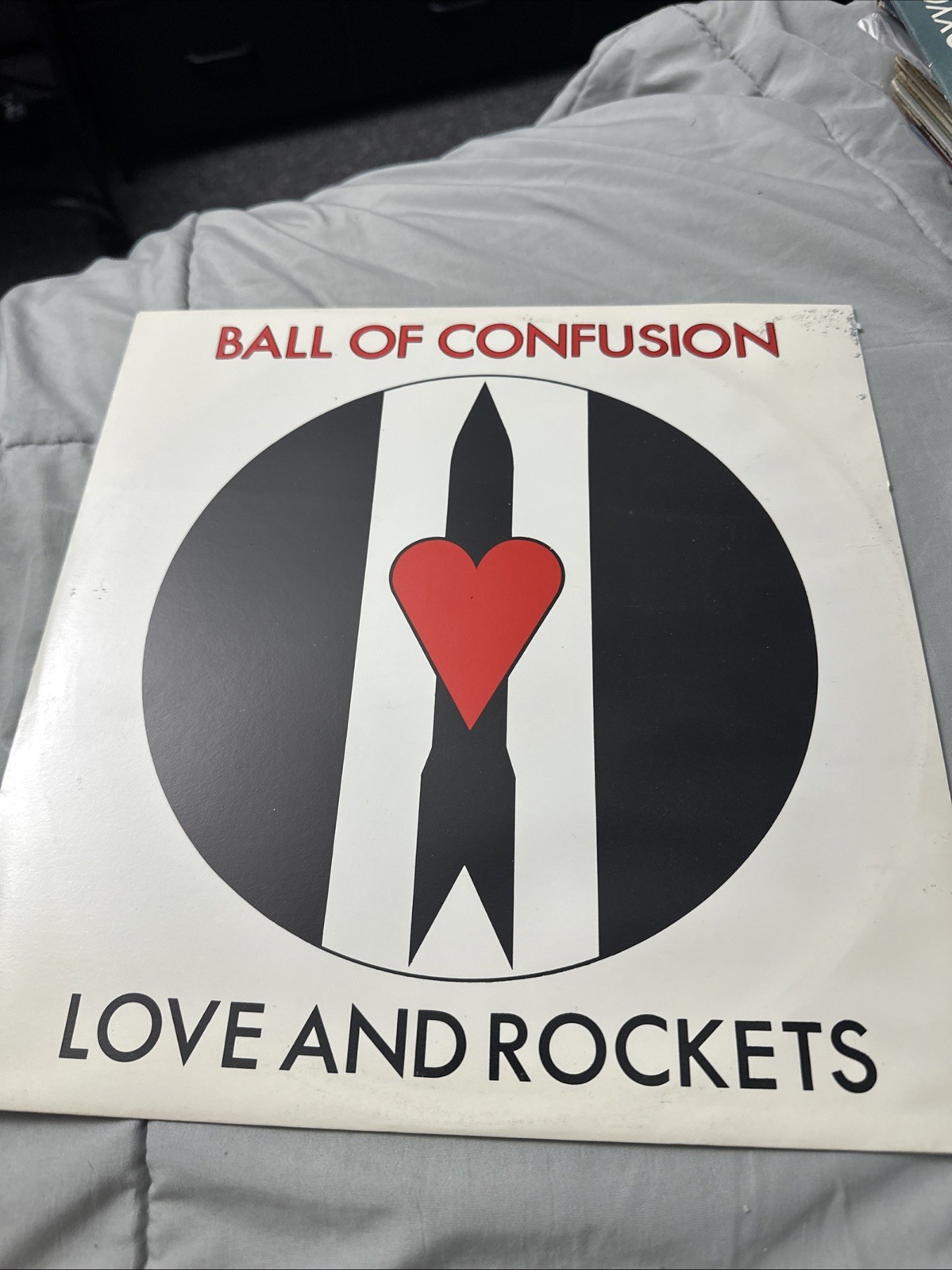 LOVE AND ROCKETS Ball Of Confusion BEGGARS BANQUET 12" VG+ 45rpm uk z