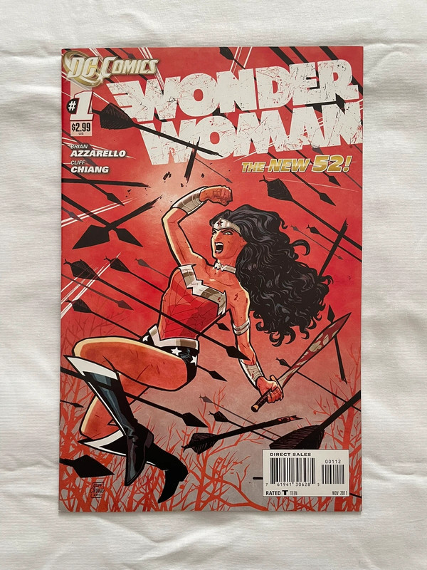 Wonder Woman #1 New 52 (2011) 2nd Print Azzarello & Chiang