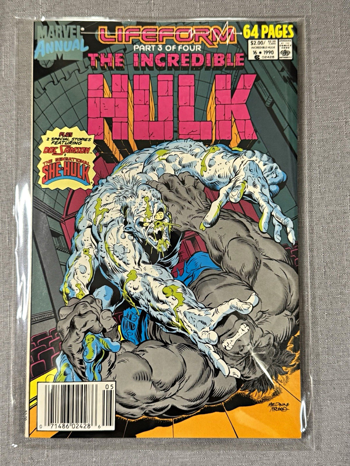 Marvel The Incredible Hulk Annual #16 (1990) Lifeform - Doc Samson