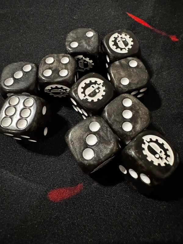10 Dadi D6 - Adeptus Mechanicus