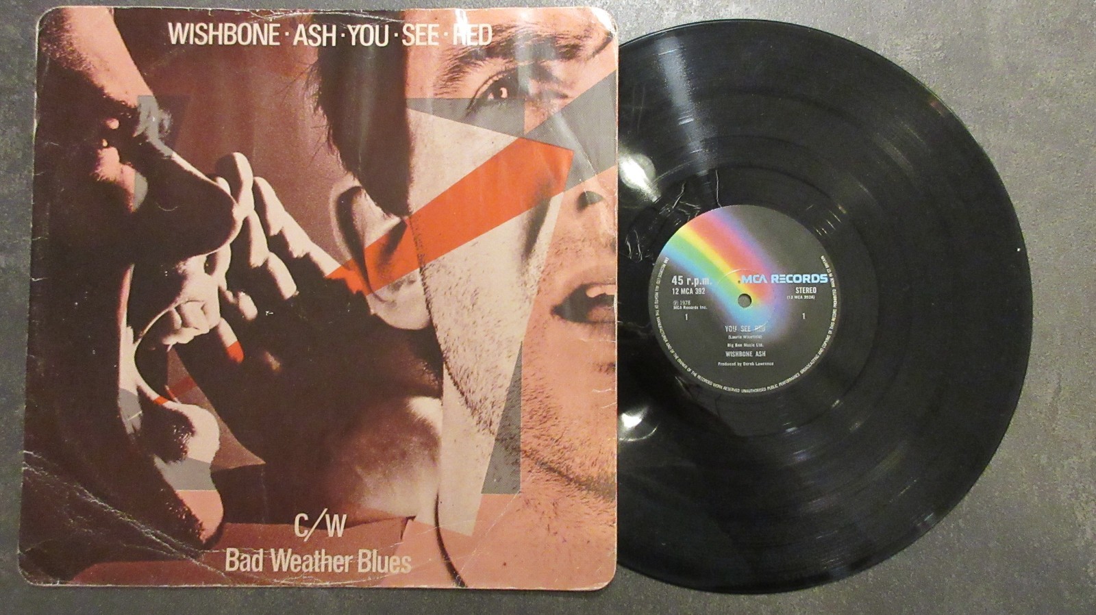 Wishbone Ash You See Red 12" 1978 **GOOD+/VG**