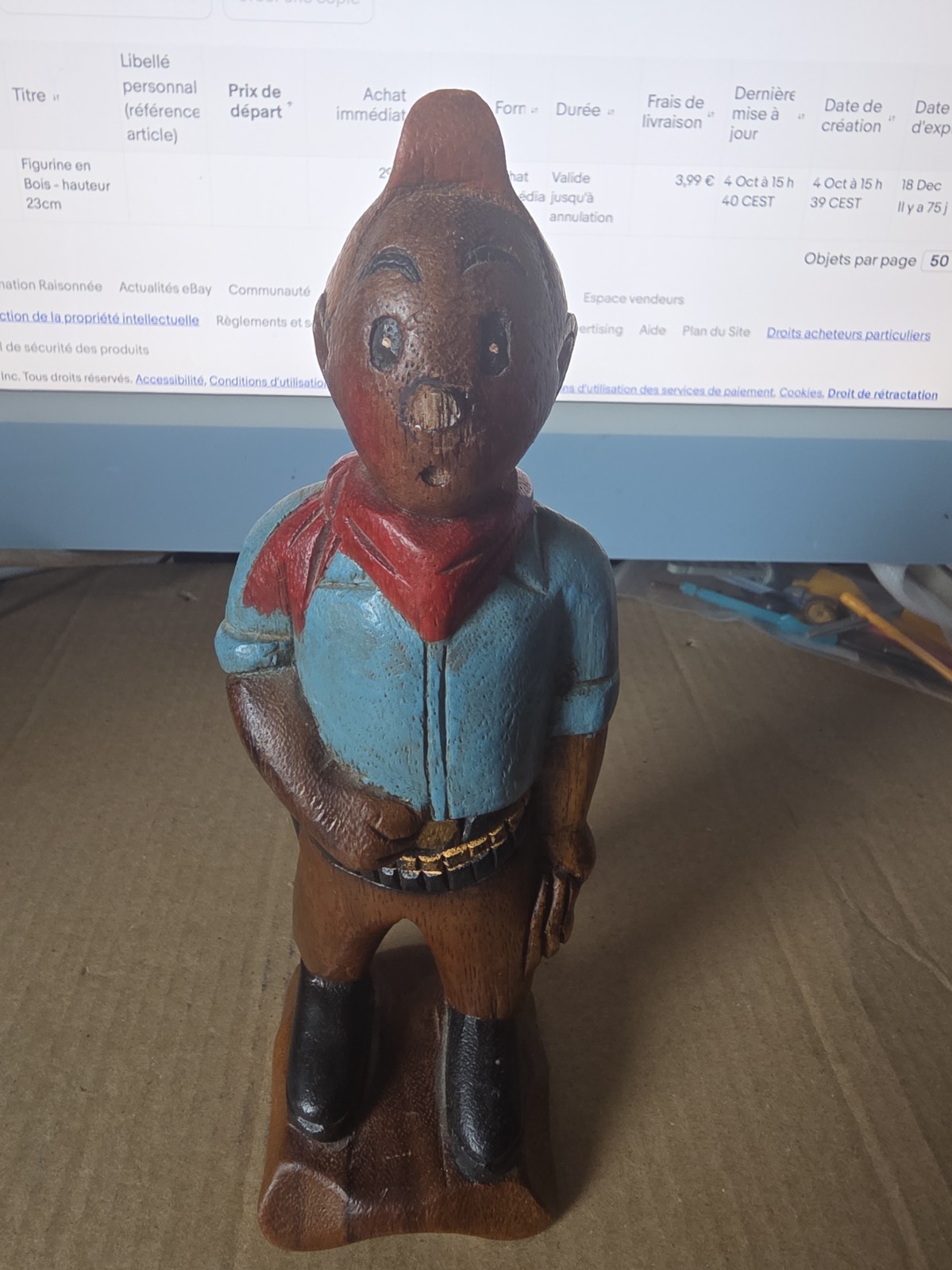 Figurine en Bois - hauteur 23cm