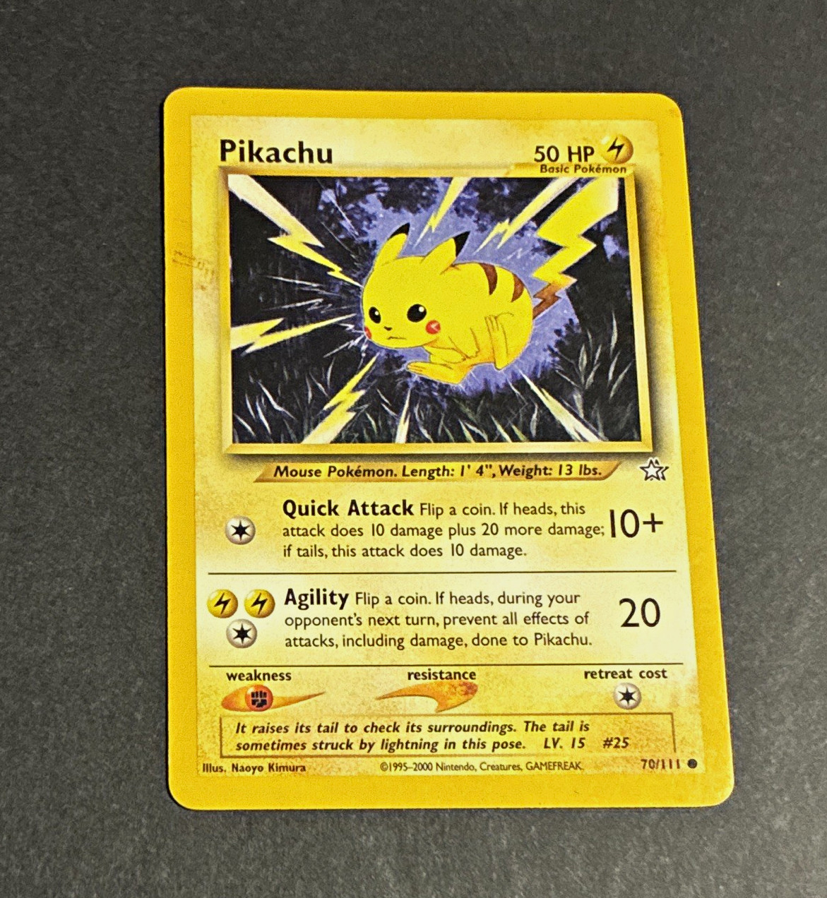 The Pokémon Company Pikachu 70/111 Neo Genesis Inglese 50 HP Illimitato