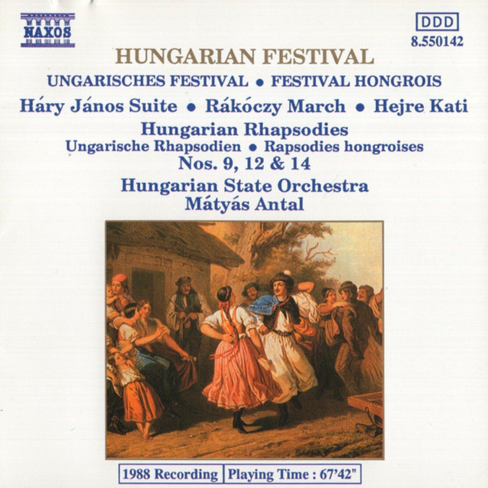Hungarian State Orchestra, Mátyás Antal‎-Hungarian Festival CD 48 HOURS TRACKED