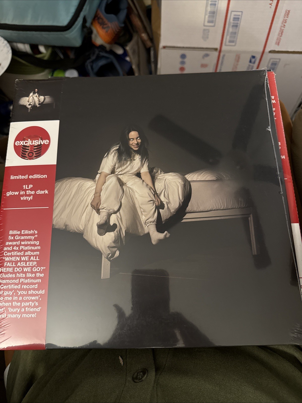 When We All Fall Asleep, Where Do We Go? Billie Eilish (LP) Glow In Dark VINYL