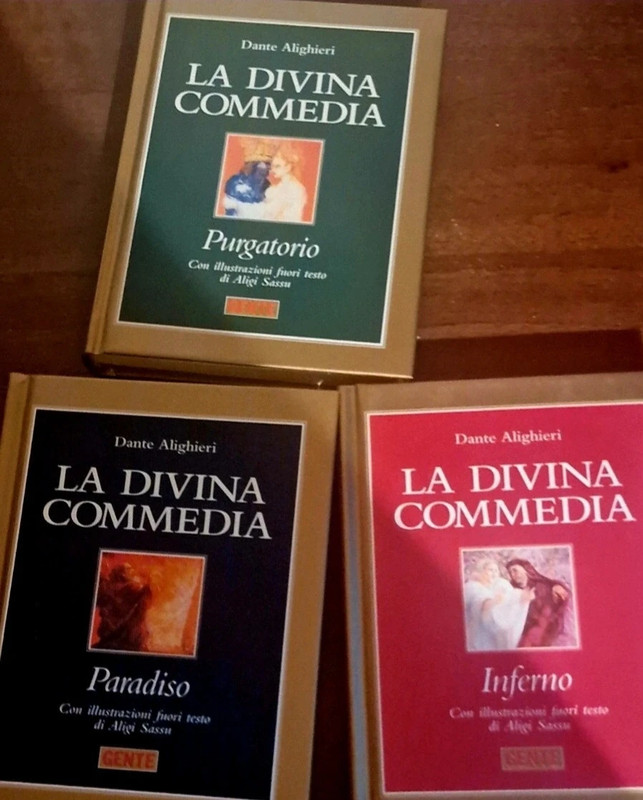 Parafrasi Divina commedia vintage con illustrazioni di Aligi Sassu