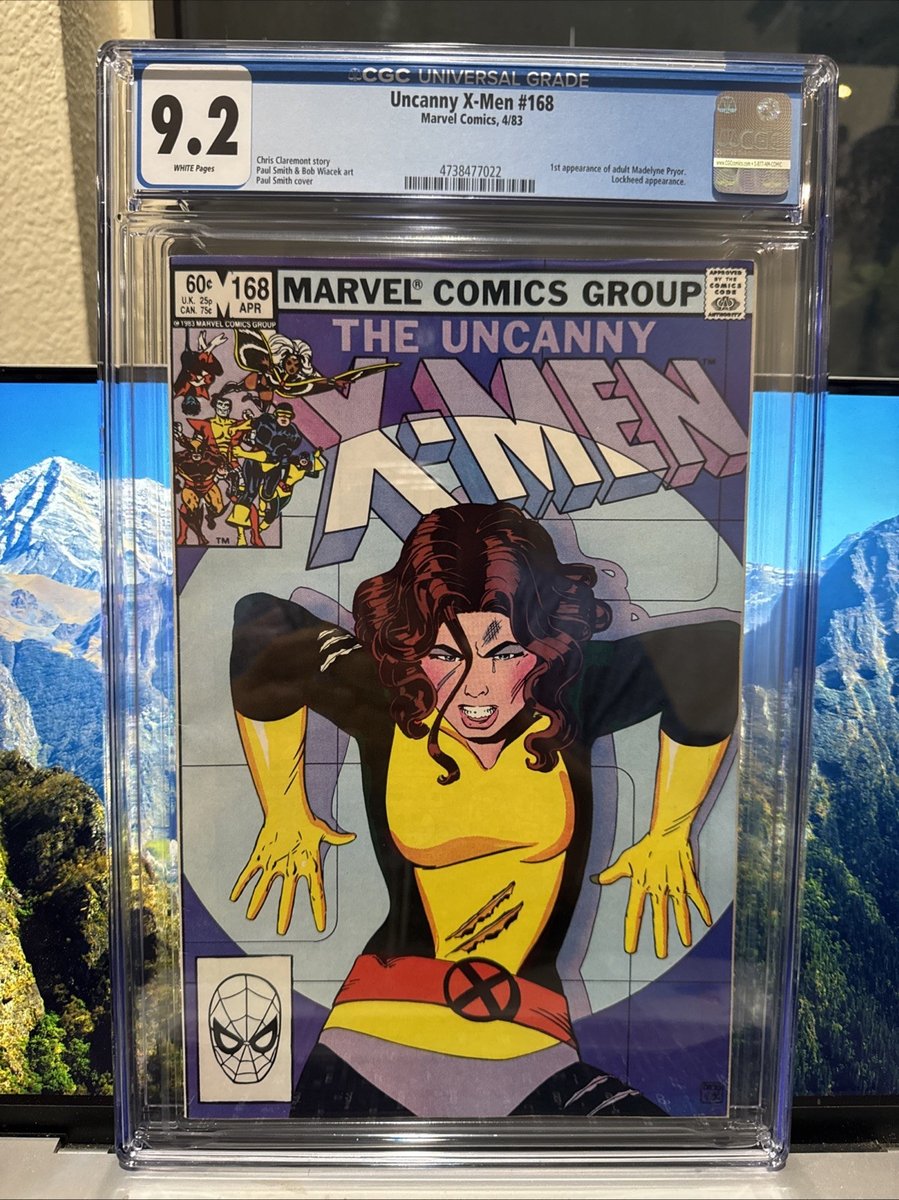 UNCANNY X-MEN 168 (1983 MARVEL) CGC 9.2 1° APPARIZIONE MADELYNE PRYOR