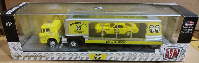 M2 Machines - 1964 Ford C-950 Truck & 1966 Ford Mustang Fastback 2+2 - Mooneyes