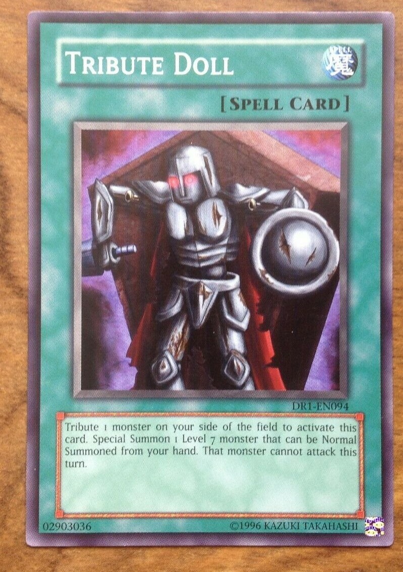 Yu-Gi-Oh Tribute Doll DR1 EN094. Free Postage