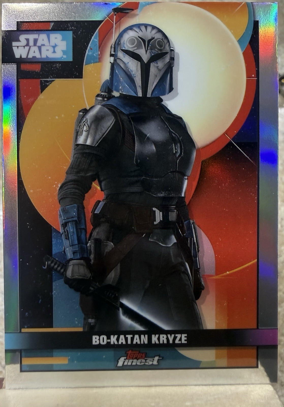 2025 Topps Star Wars Contrabbandieri Avamposto Bo-Katan Kryze Finest rifrattore cromato