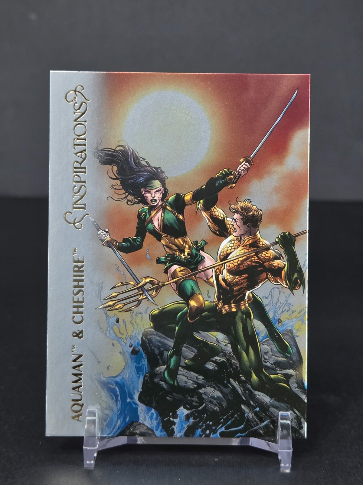 2026 UD Inspirations The World of DC Matte Foil Gold #67 Aquaman, Cheshire
