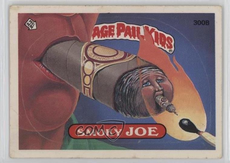 1987 Topps Garbage Pail Kids Serie 8 Smoky Joe (Two Star Back) #300b 07°