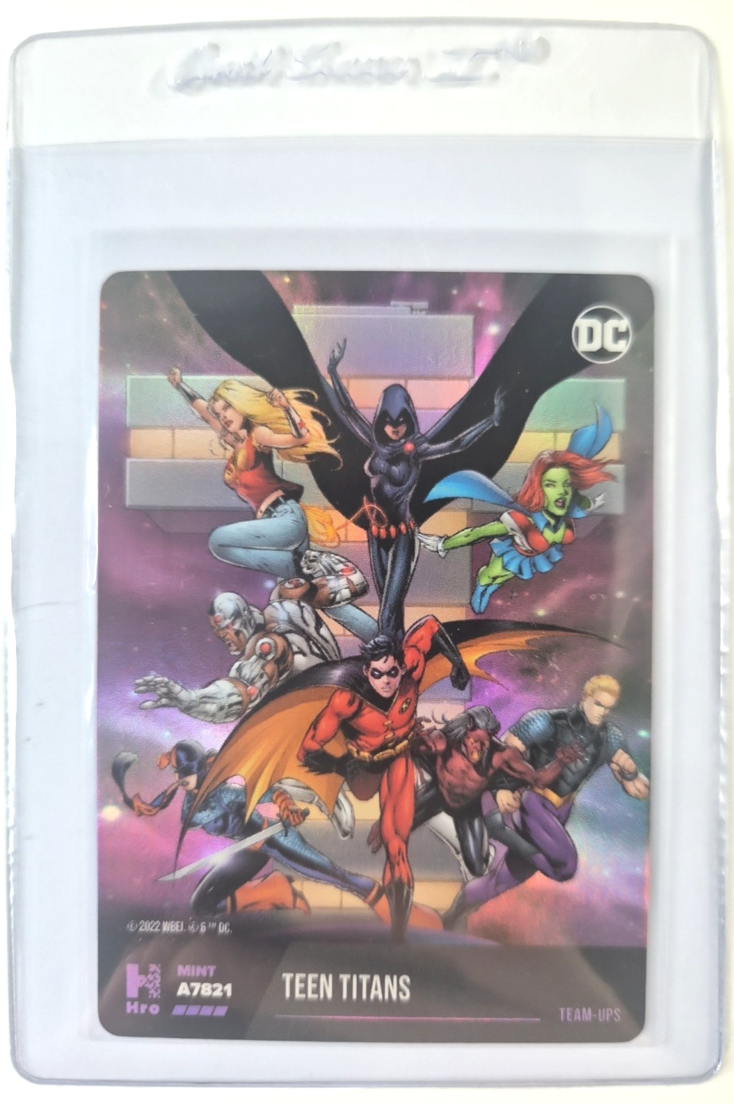 DC Physical Card, TEEN TITANS, Team Ups A14170 Epic Holo Foil, Gem Mint 10
