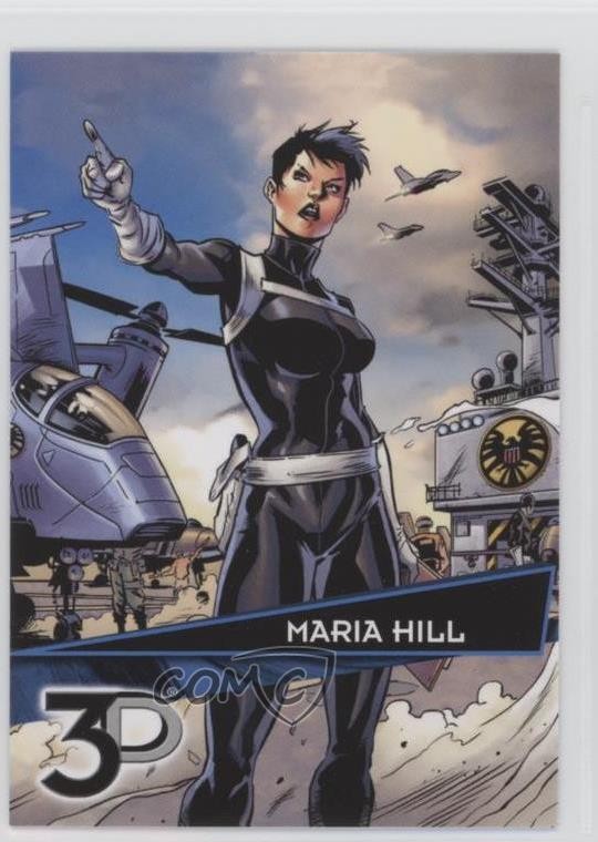 2015 Upper Deck Marvel 3D Maria Hill #15 0p3