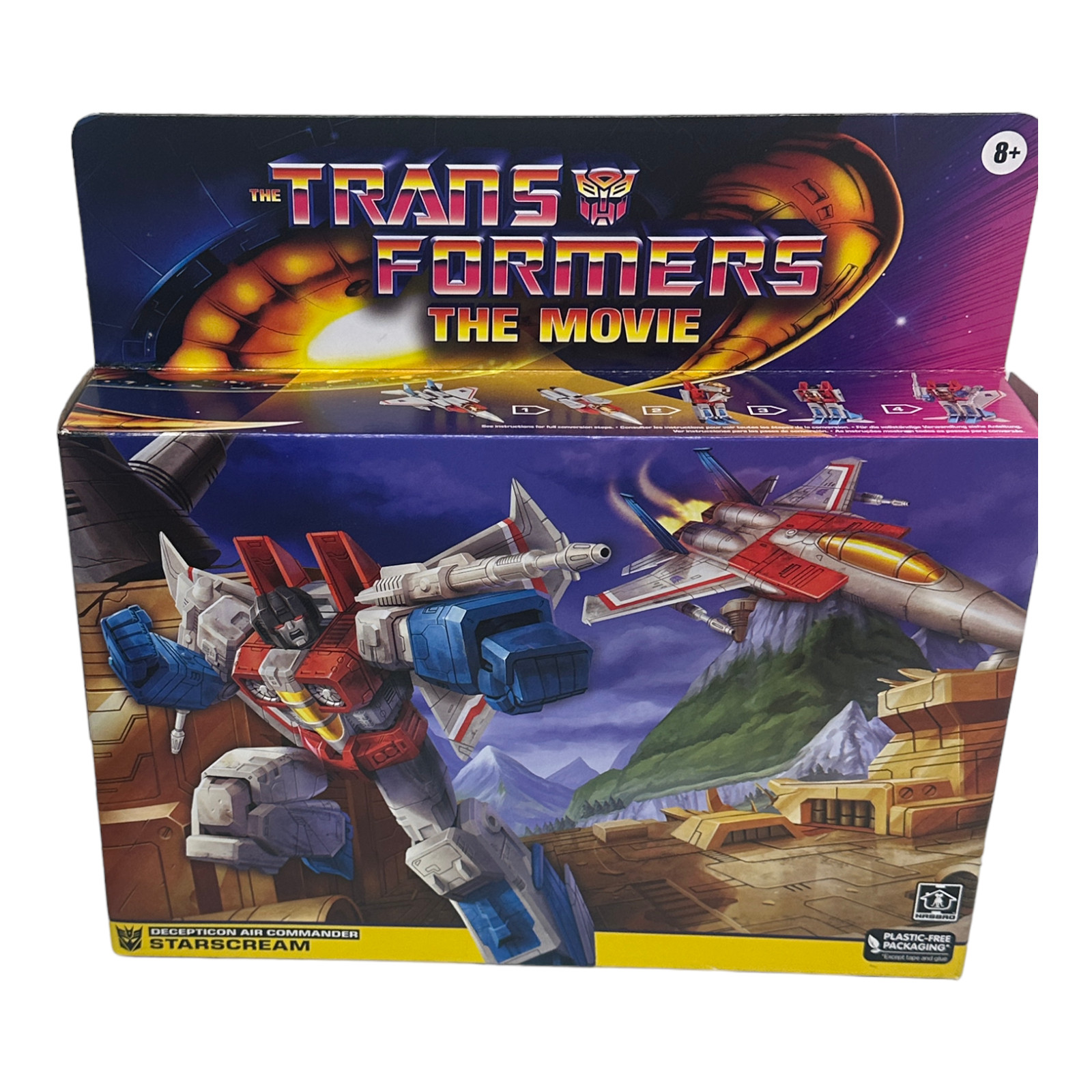 Retro G1 Starscream Decepticon Transformers Il Film 1986 Esclusiva Walmart