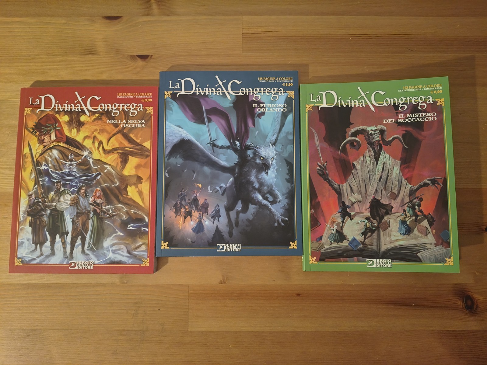LA DIVINA CONGREGA SERIE COMPLETA 1, 2, 3  SERGIO BONELLI EDITORE