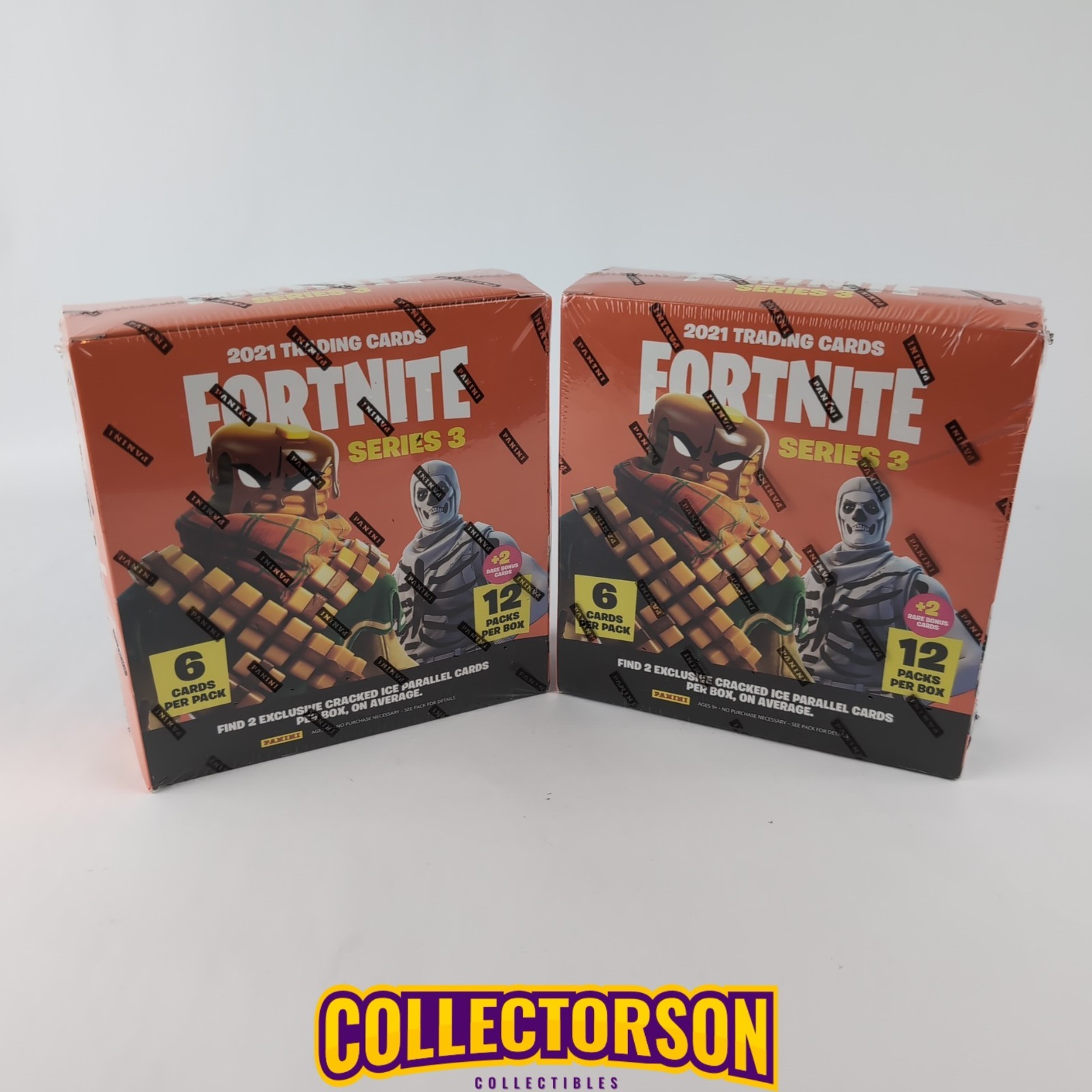 Mega Box Panini Fortnite Serie 3 2021 2 Ghiaccio Rotto - Lotto di 2 sigillati in fabbrica
