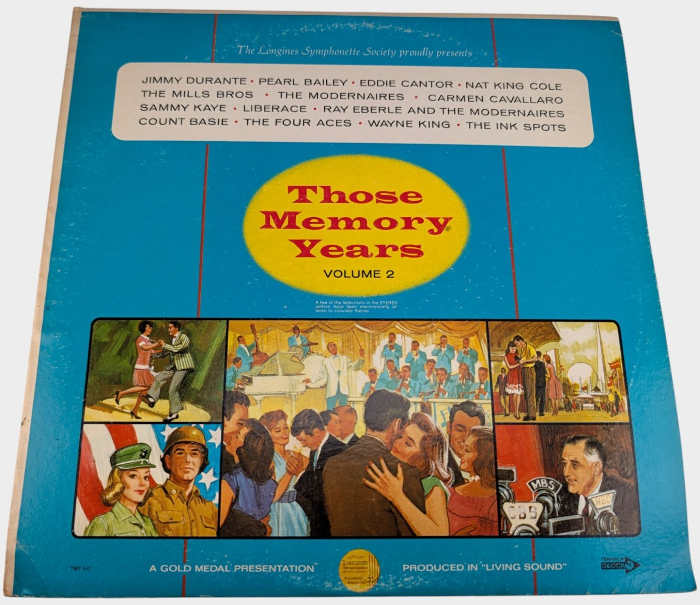 Those Memory Years Volume 2 LP Longines SY 5206 DL 734664 US 1969 Stereo VG+ VG