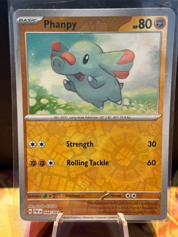 Phanpy 048/091 reverse holo Pokémon kaart