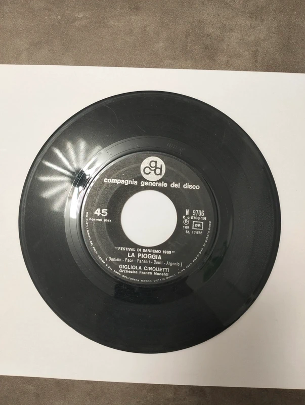 Vinile Gigliola Cinquetti (La pioggia / Zero in amore)