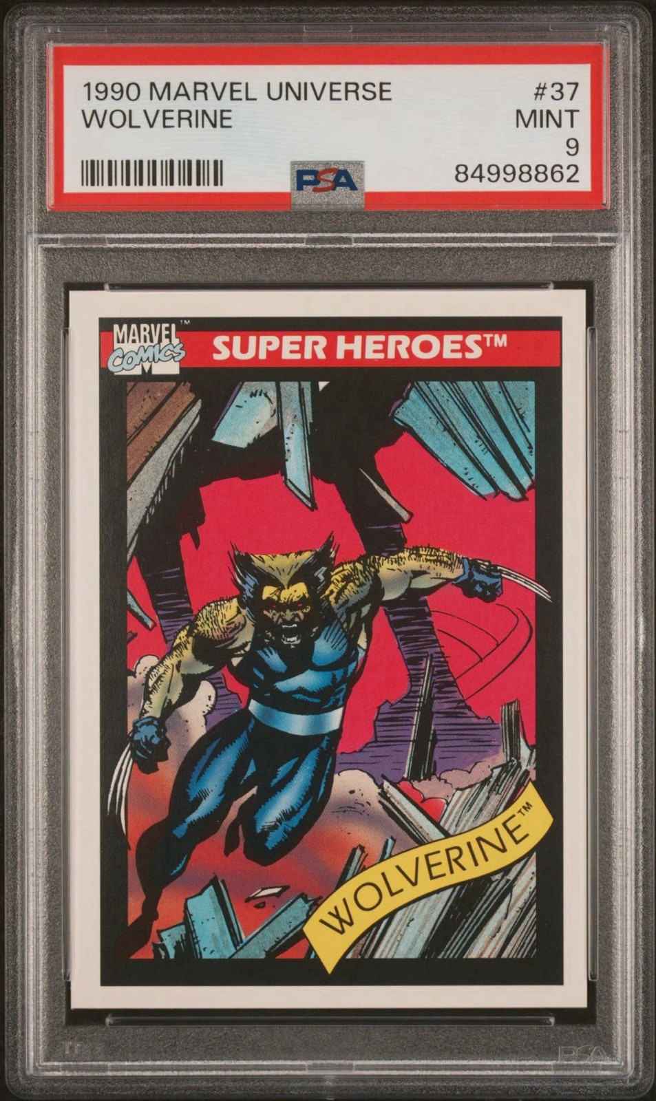 1990 Impel Marvel Universe - Wolverine #37 - PSA 9