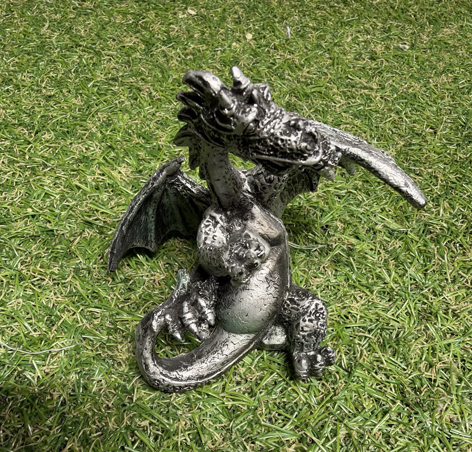 Winged Dragon Standing Statue Figurine 3 Inches Tall