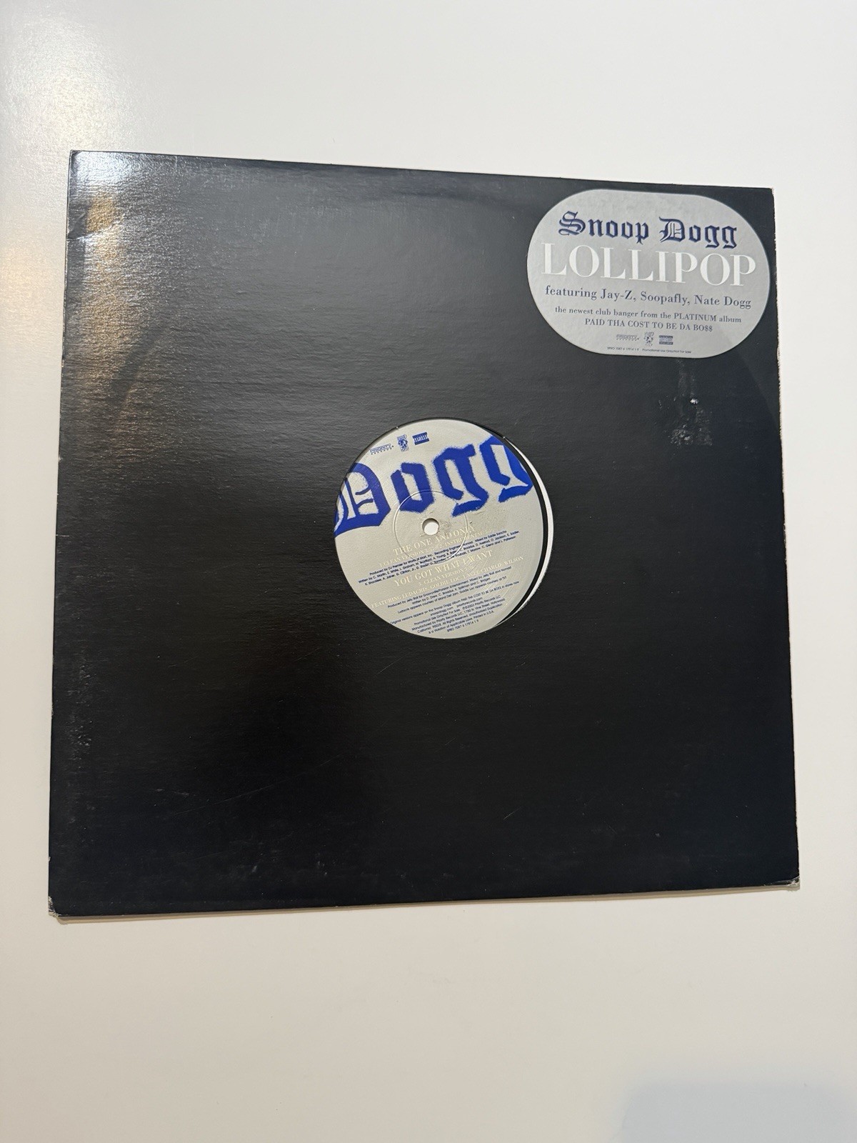 SNOOP DOGG LOLLIPOP PRIORITY SPRO708761791419 US PROMO VINYL 12