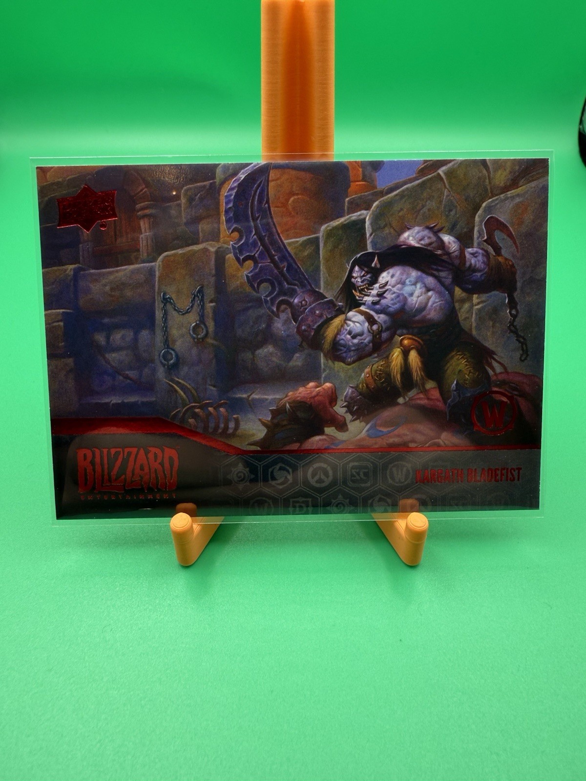 2023 Upper Deck Blizzard Legacy Collection #16 WarCraft Kargath Bladefist Rosso 