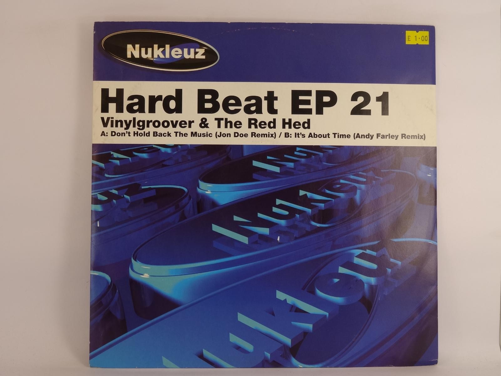 HARDBEAT EP 21 VINYLGROOVER & THE RED HED (241) 2 Track 12" Single plus Picture 