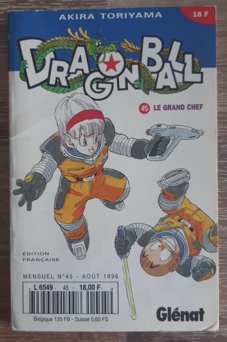Manga Dragon Ball 45 Edition Kiosque - LE GRAND CHEF - Glénat Août 1996