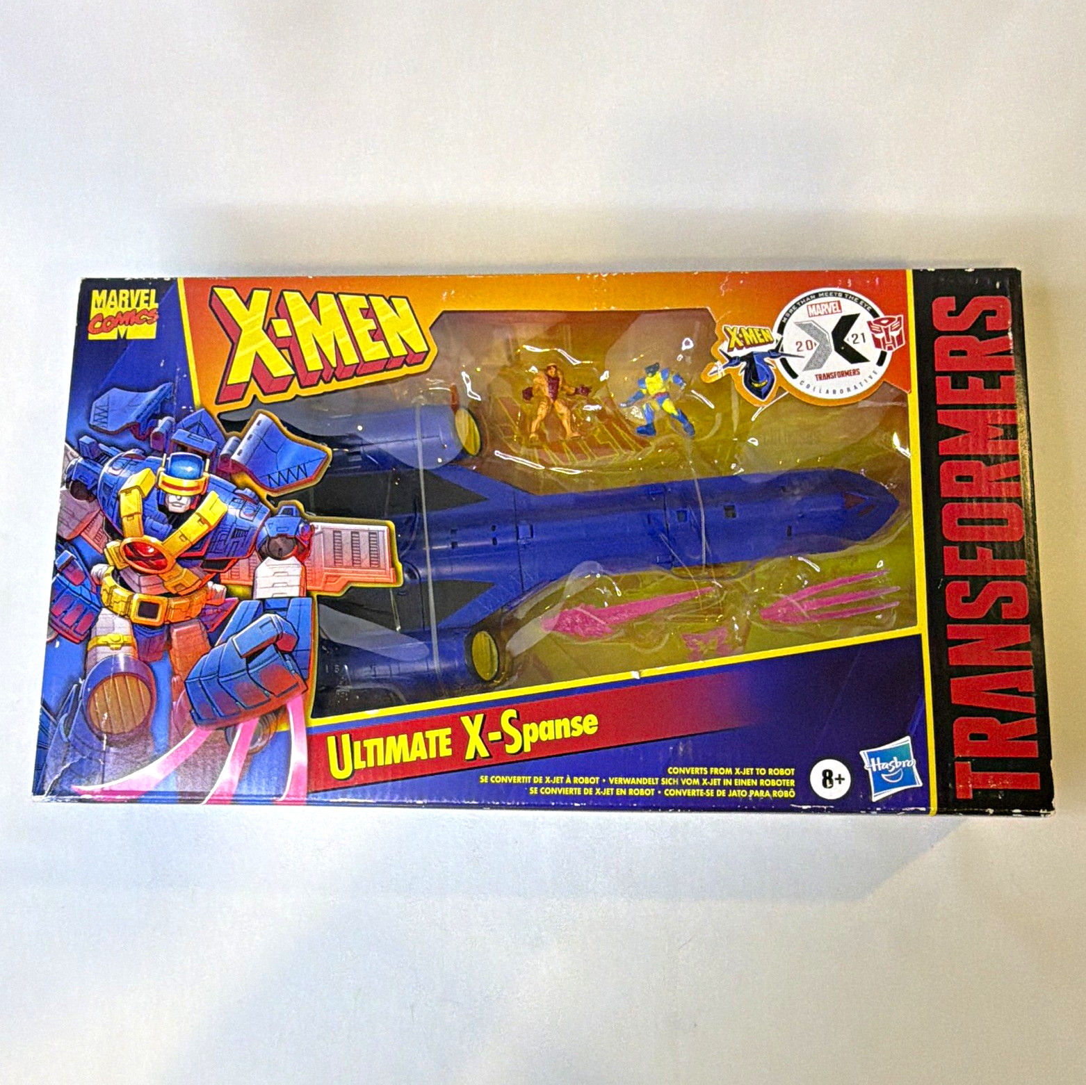Hasbro Transformers Marvel X-Men Ultimate X-Spanse Action Figure Set 8+ Sigillato 