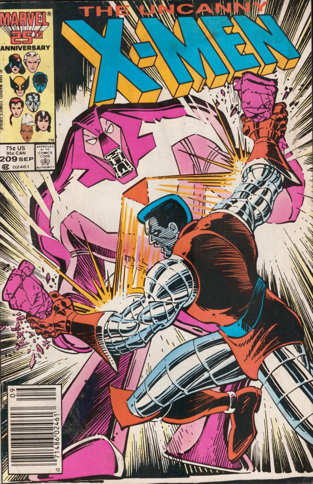 51896: MARVEL UNCANNY X-MEN #209 grado G