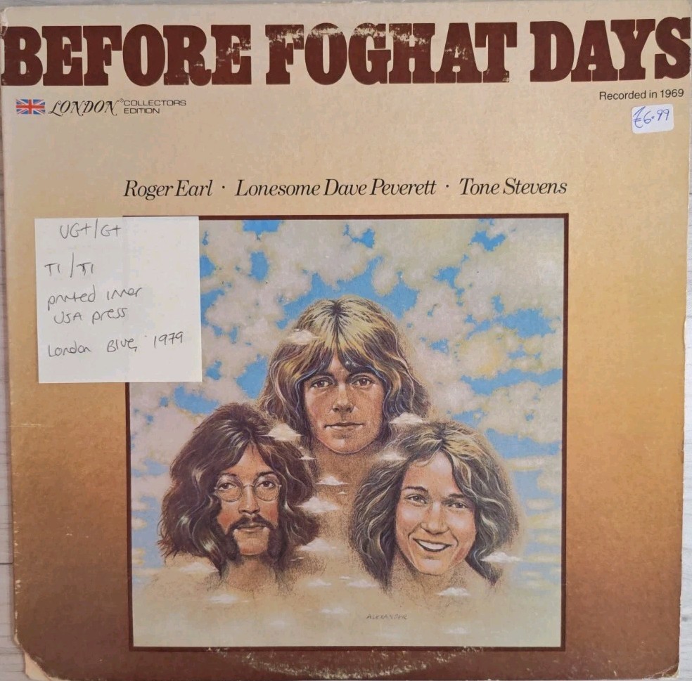 Foghat Before Foghat Days Vinyl Record VG+/G+ LC50018 1979