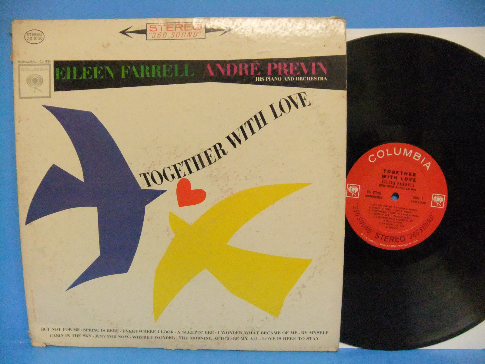 Eileen Farrell & Andre Previn Together With Love 1962 Stereo LP Columbia CS 8720