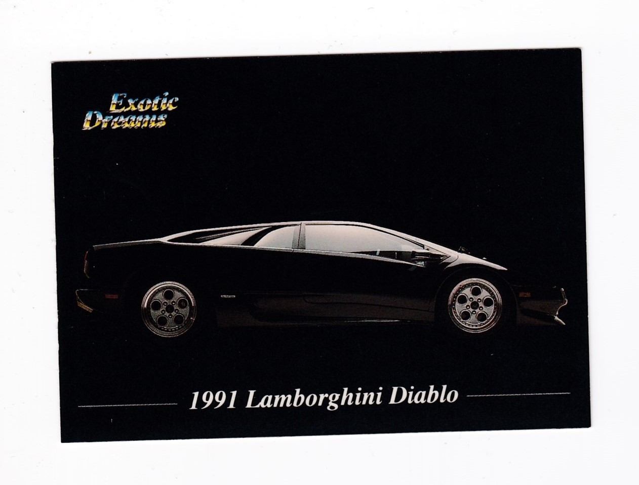 1992 All-Sports Exotic Dreams 1991 Lamborghini Diablo #63
