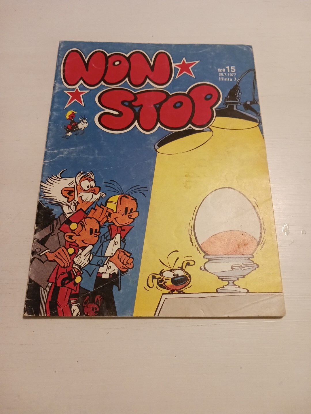 Spirou et Fantasio 1977 FINLANDESE fumetto clorofilla Gaston Lagaffe Integrale