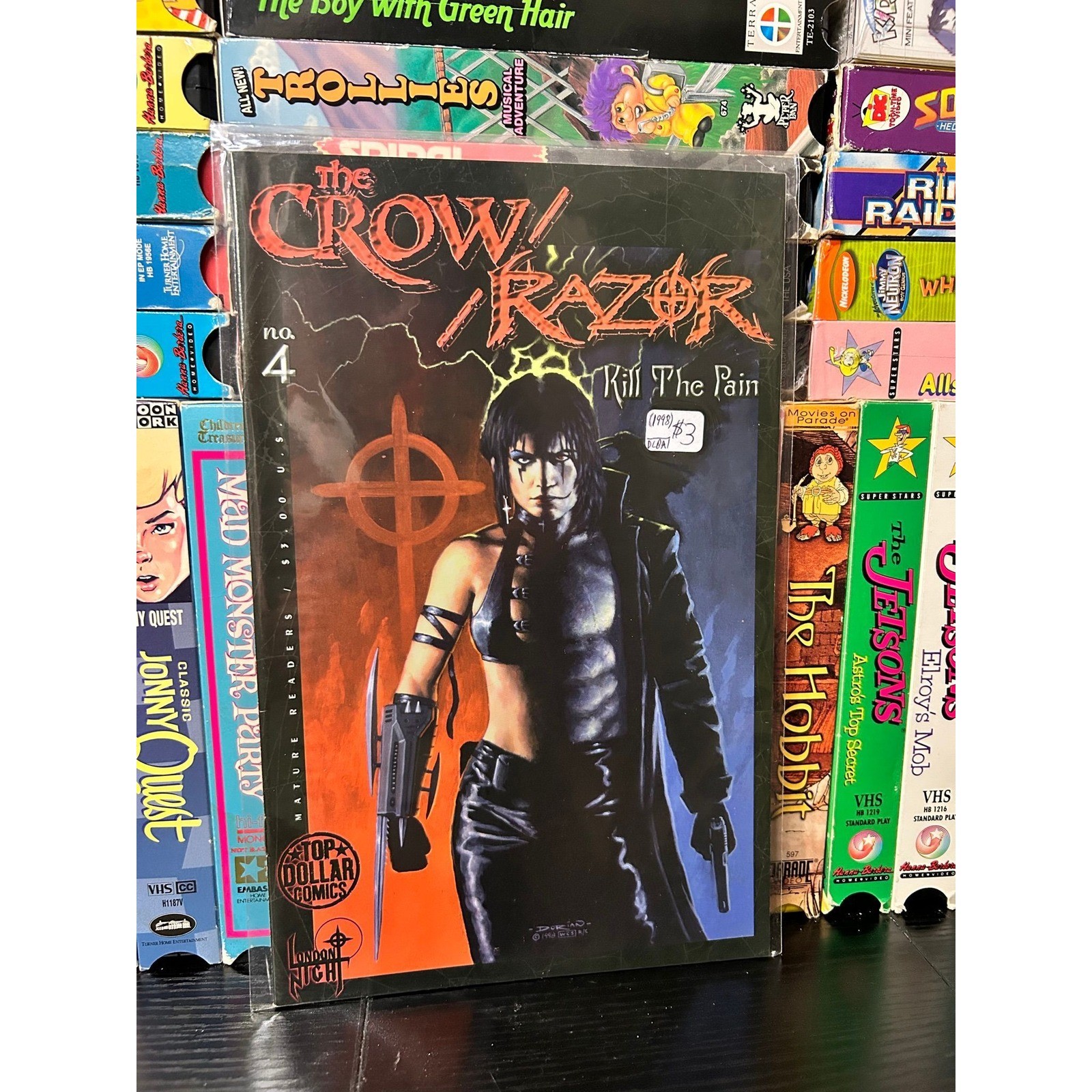 The Crow/Razor Kill The Pain #4 A | VF+ London Night 1998 J. O'Barr fumetto horror