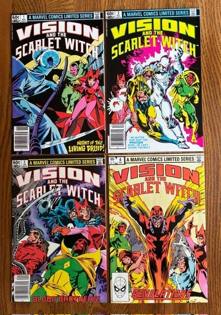 Lotto di 4: Visione e la Strega Scarlatta #1 2 3 4 serie limitata (Marvel Nov 1982)