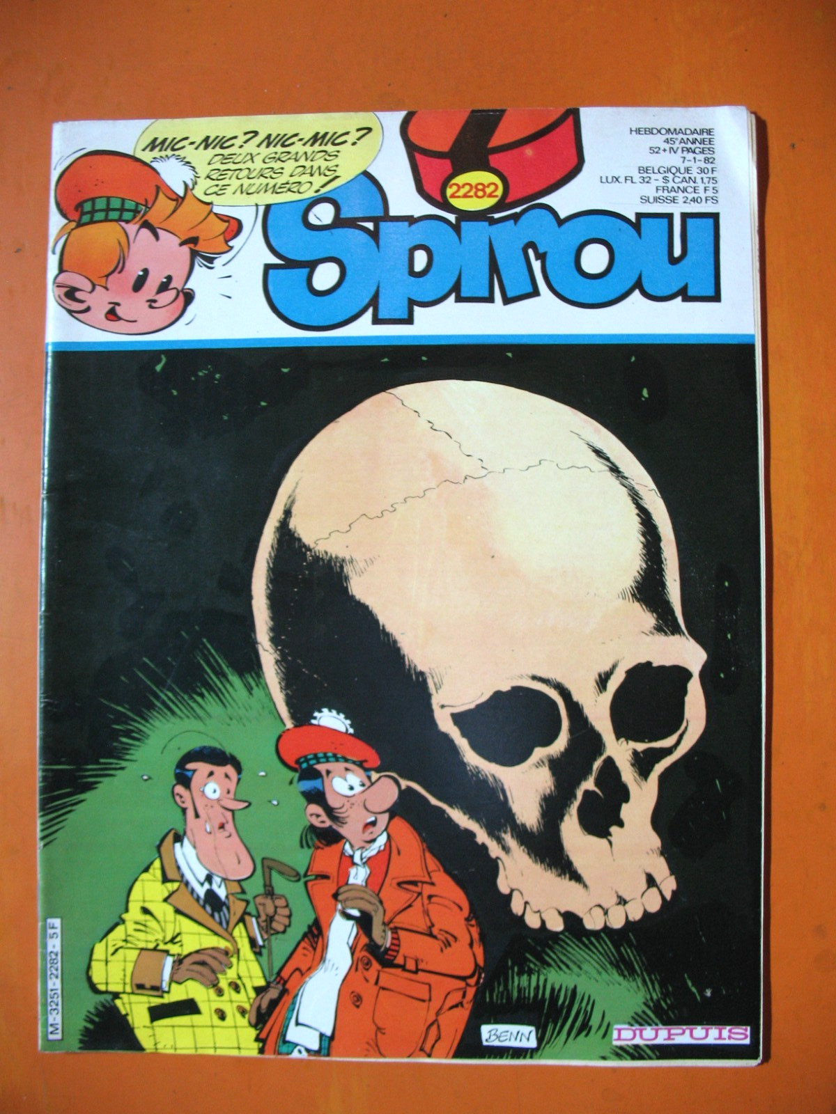 SPIROU Magazine N° 2282 du 07/01/1982- Germain et Nous...