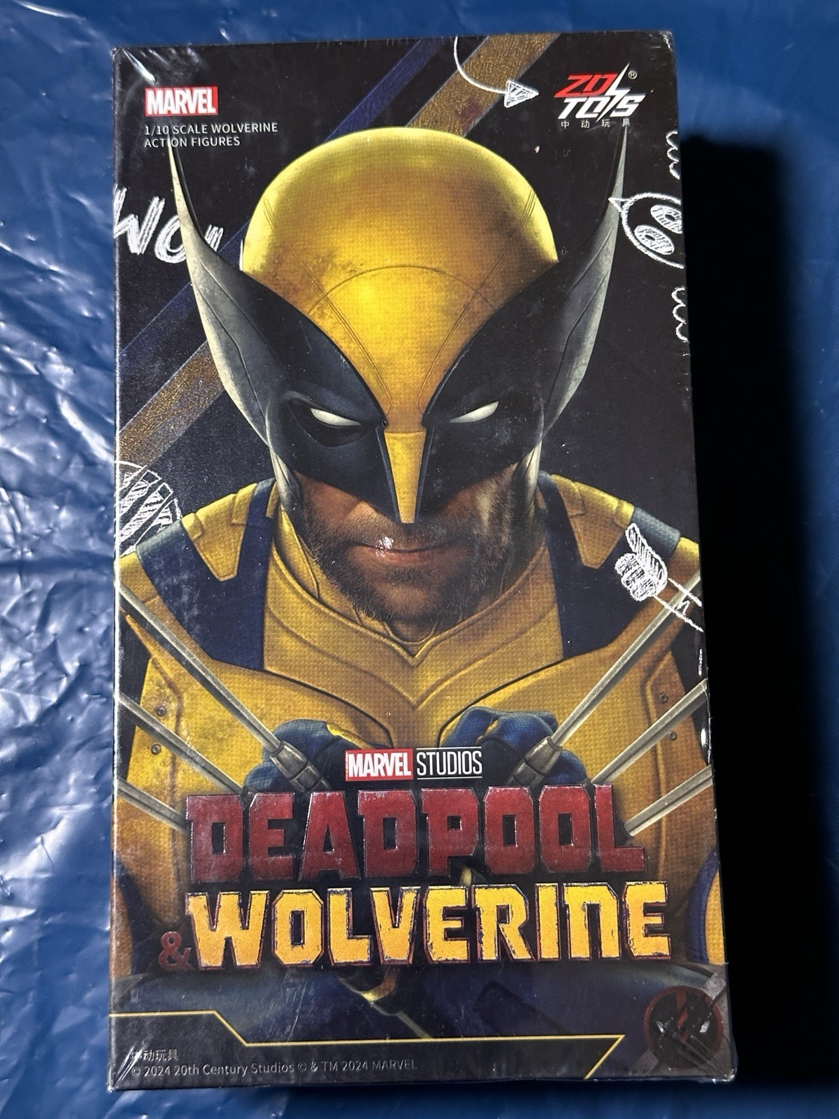 ZD TOYS Wolverine Deadpool & Wolverine Modellino scala 1:10 giallo/blu