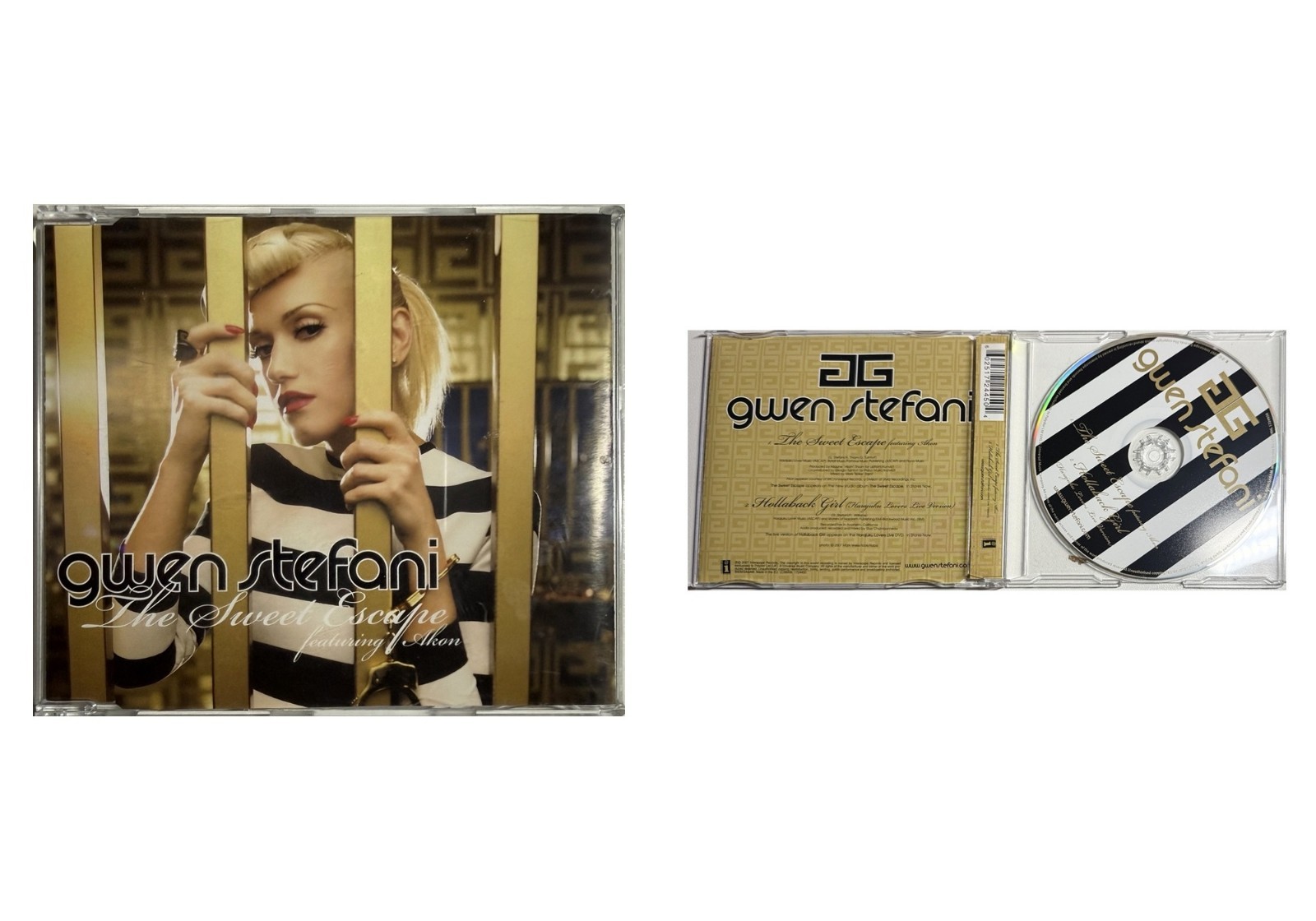 💿 Gwen Stefani Feat Akon The Sweet Escape CD Single Hollaback Girl Live