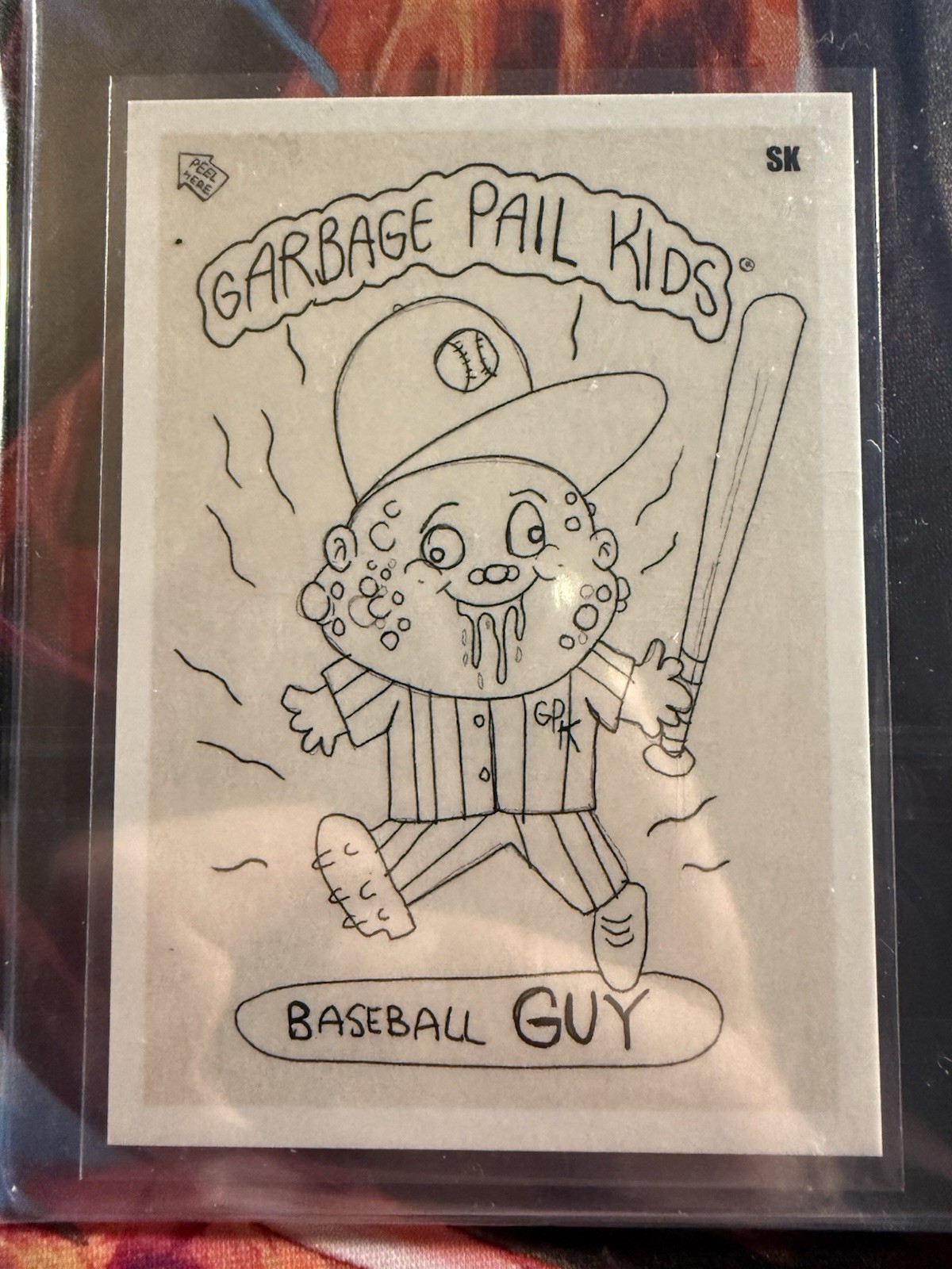2022 Topps Garbage Pail Kids GPK X MLB 2 Alex Pardee baseball ragazzo schizzo SK raro