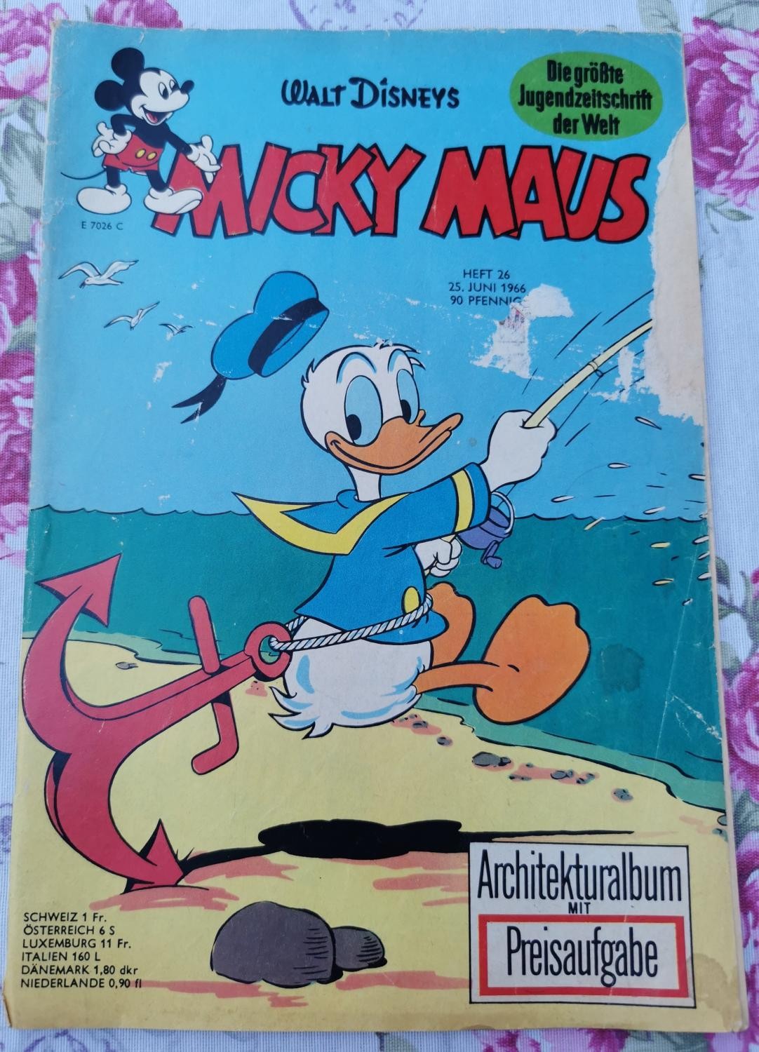 Libretto Topolino 26 del 25.06.1966 Walt Disney Eintracht Francoforte Bor M'Gladbach