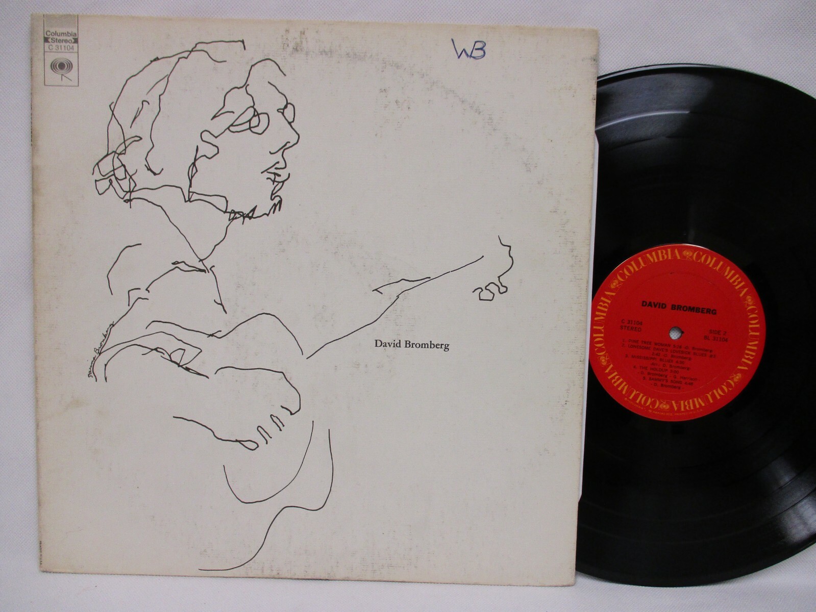 David Bromberg S/T 1972 Debut Record Columbia C 31104 Terre Haute Original LP