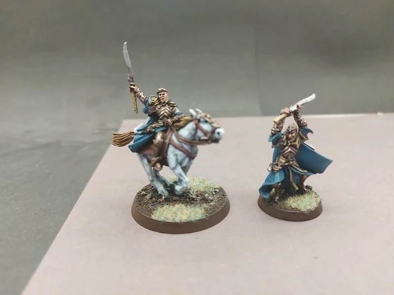 Lord Of The Rings MESBG Elladan Foot & Mounted Metal Model Painted