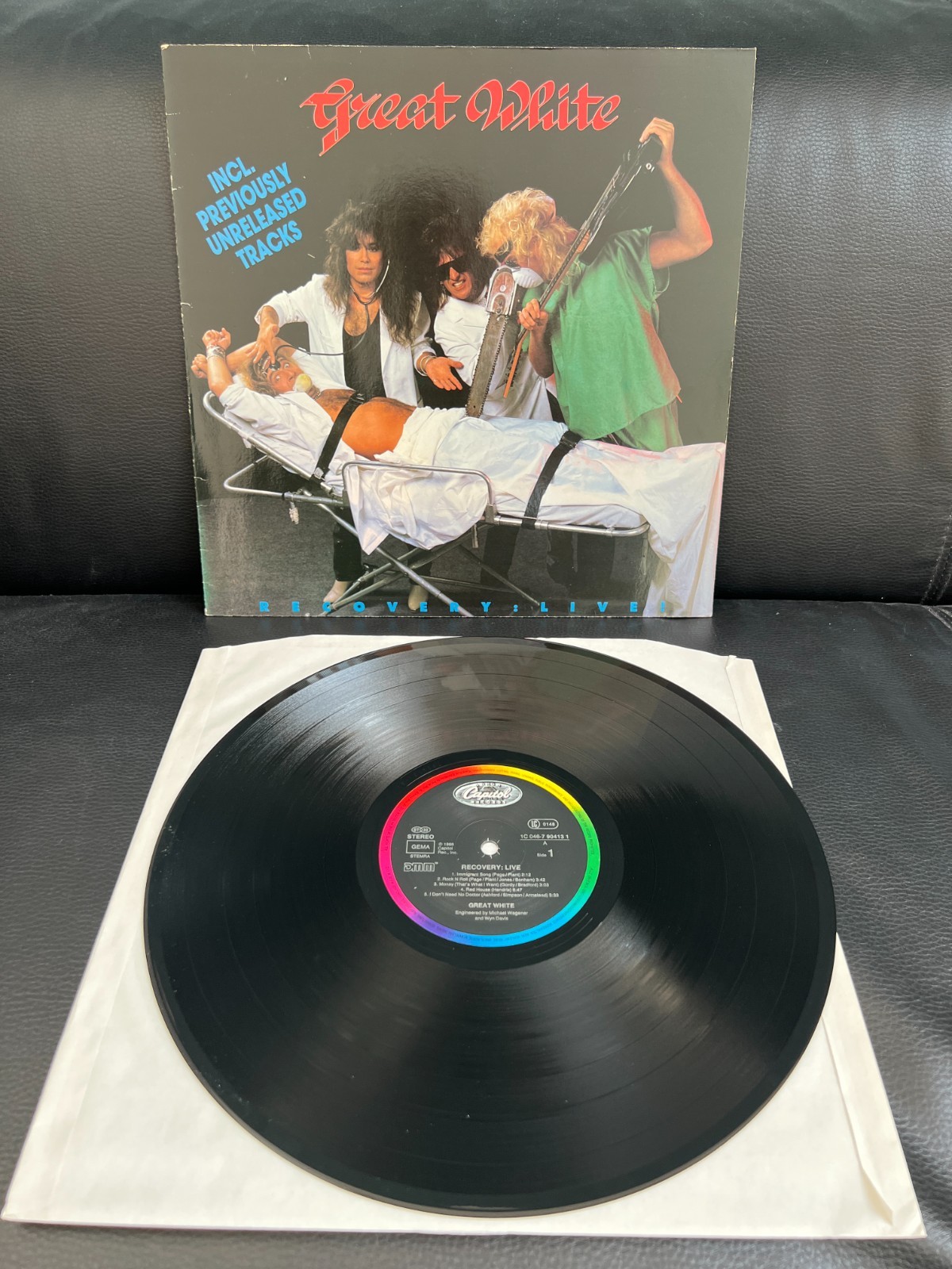 GREAT WHITE/Recovery : Live  -LP-Vinyl: NM /Cover: VG++
