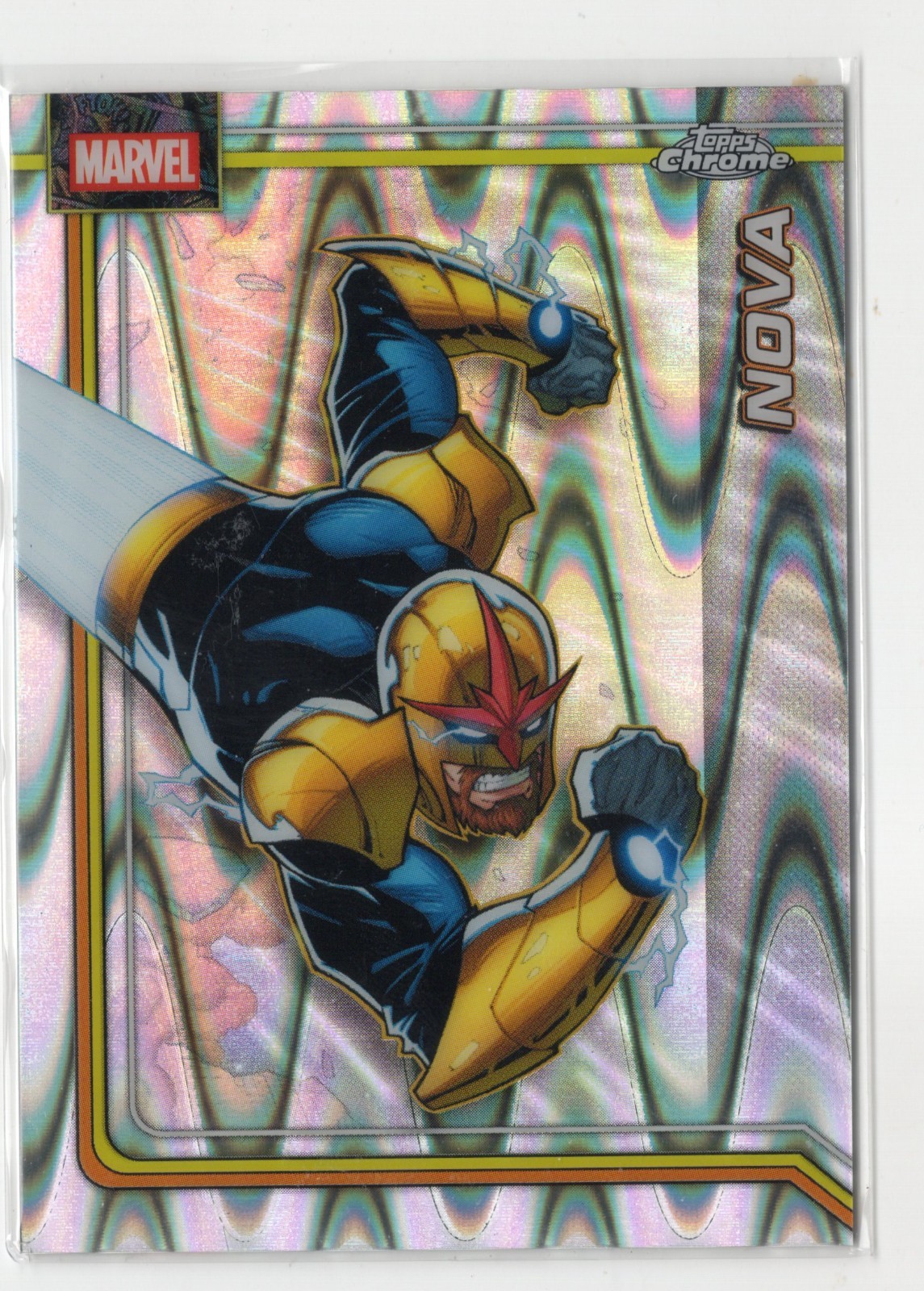 2026 Topps Marvel Chrome RayWave RIFRATTORE #089 89 Nova Richard Rider