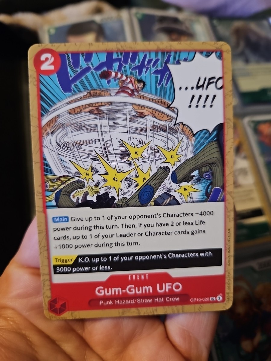 4 x One Piece TCG - (Playset) - 4x OP10-020 - Gum-Gum UFO - UC - Eng