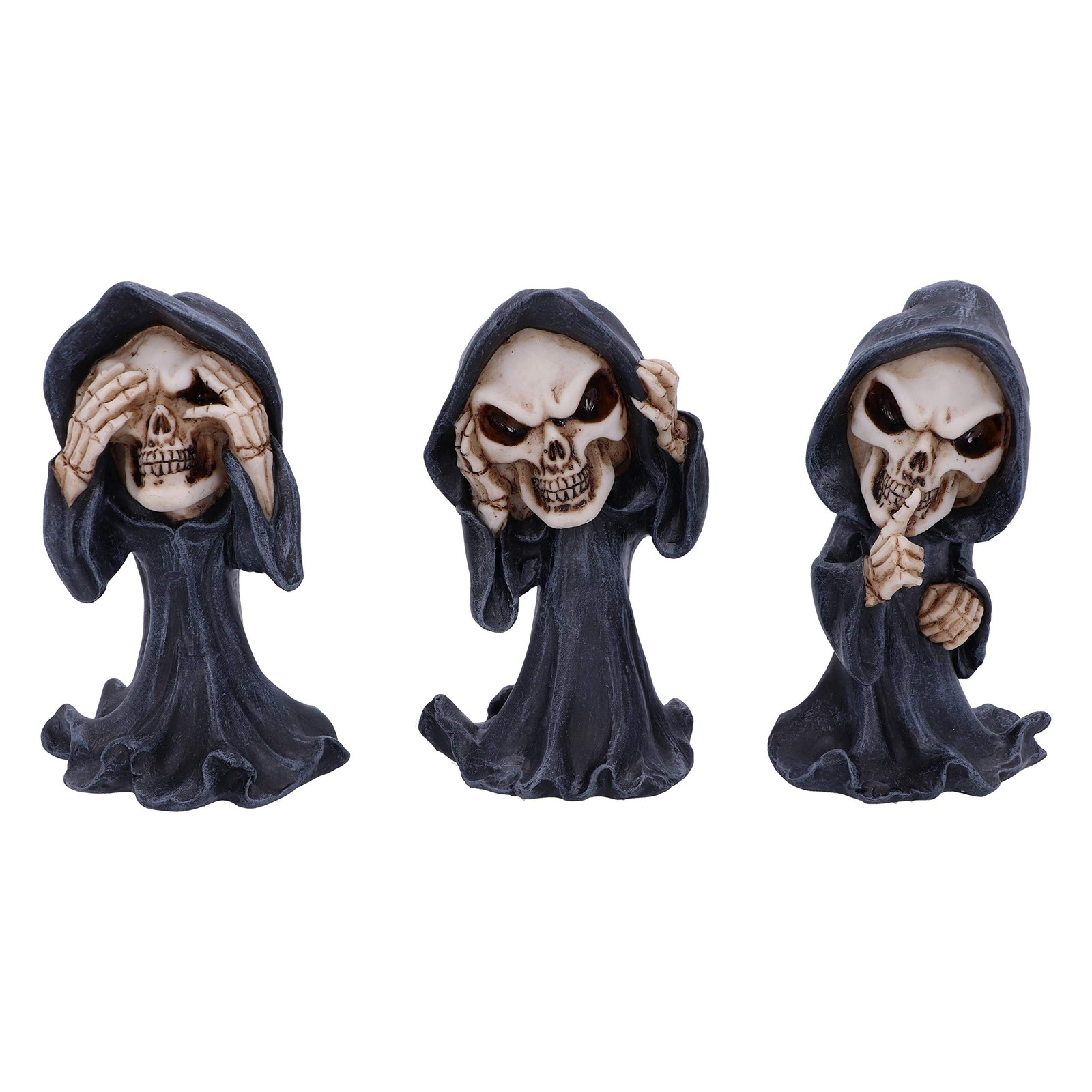 Nemesis Now Three Wise 11cm See No Hear No Speak No Evil Cartoon Grim Reapers, B
