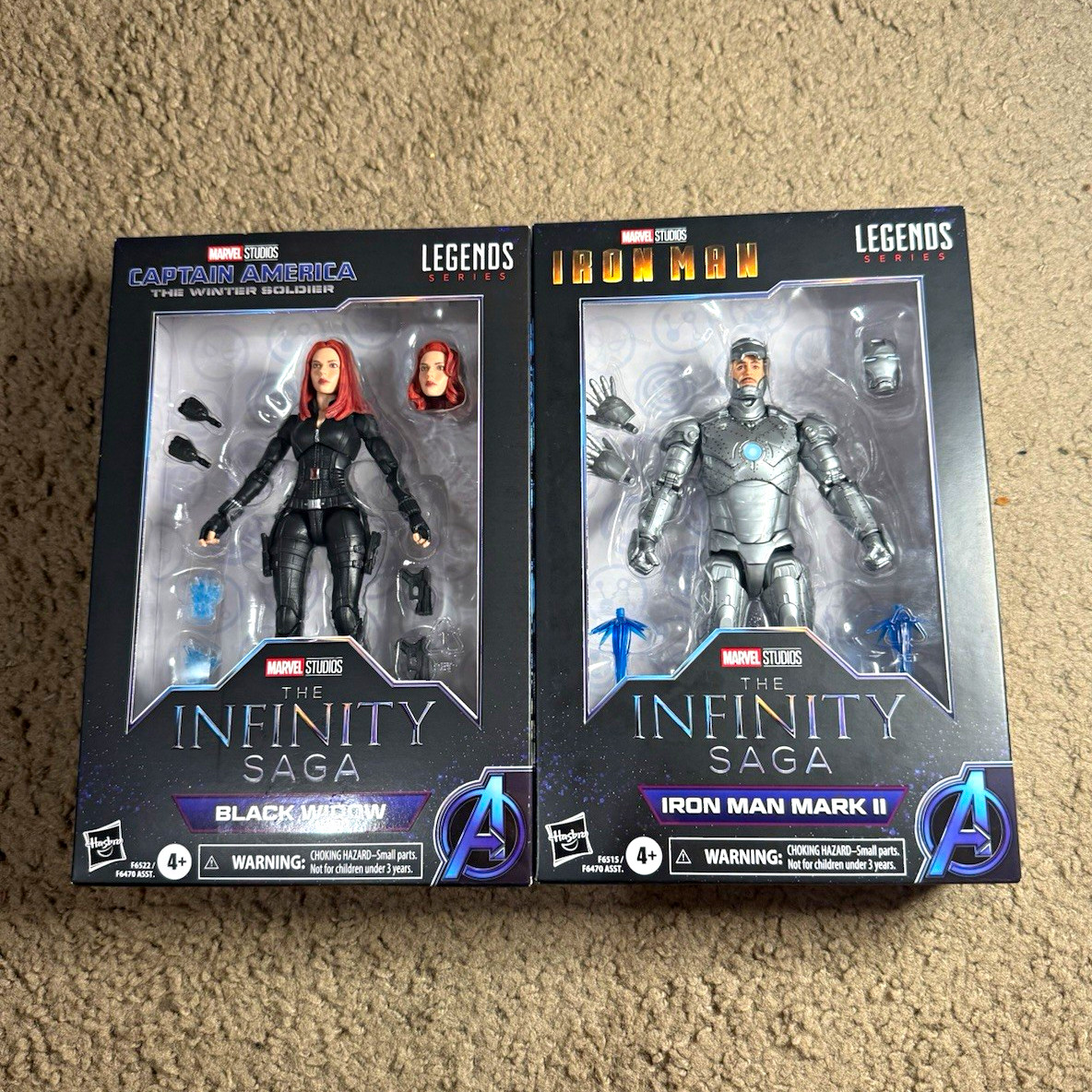 Hasbro Marvel Legends Series Infinity Saga Black Widow & Iron Man Mark II